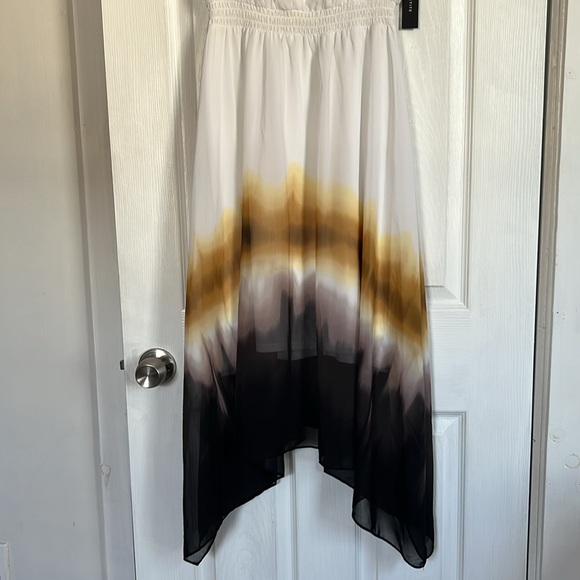 Simply Vera Vera Wang Dress Sz MP Asymmetrical Lined Sleeveless V Neck White NWT - Picture 15 of 15